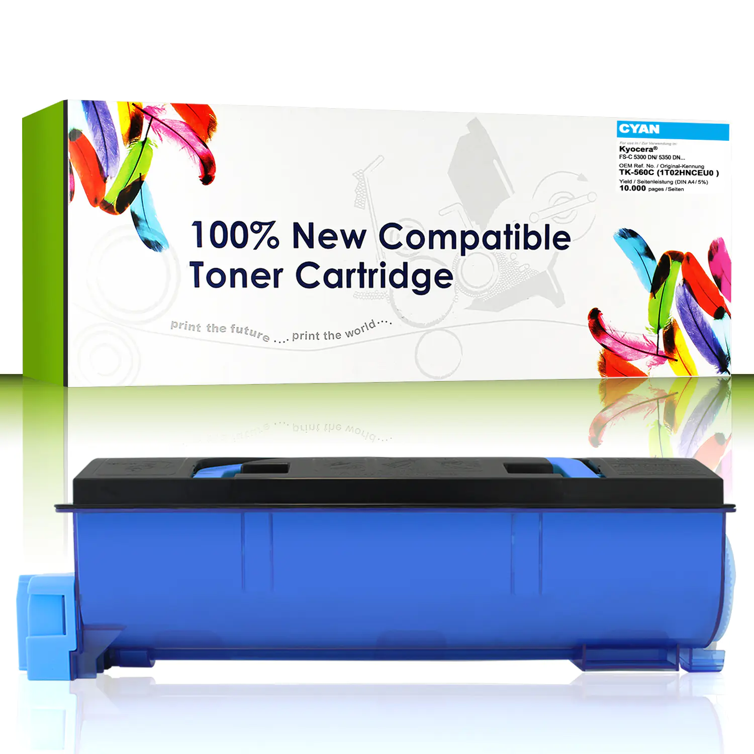 Cartridgeweb Toner kompatibel zu Kyocera/Mita cyan 1T02HNCEU0 TK560C 10.000 Seiten