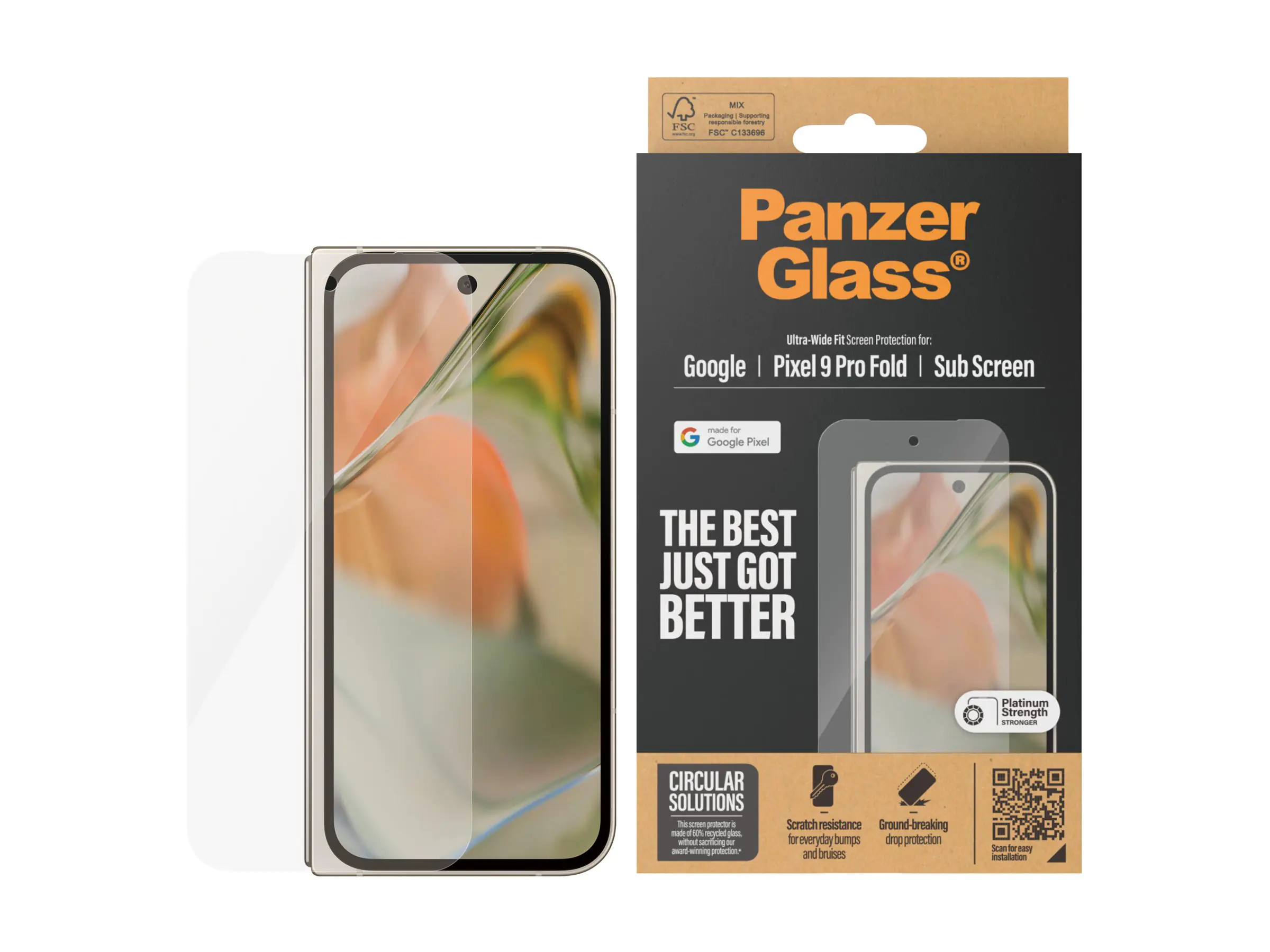 PanzerGlass Bildschirmschutz für Handy - ultrabreite