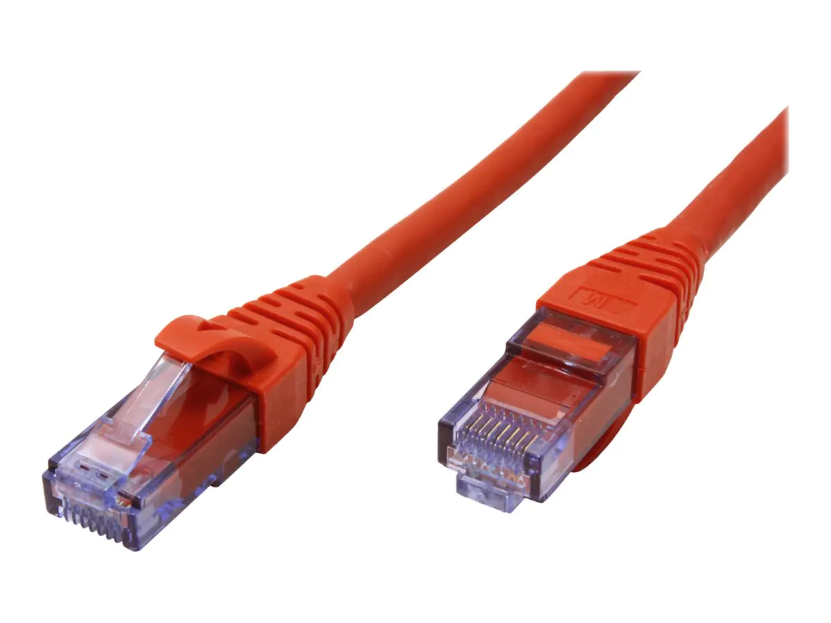 Roline - Patch-Kabel - RJ-45 (M) bis RJ-45 (M) - 50 cm - UTP - CAT 6a - halogenfrei, geformt, verseilt - Rot