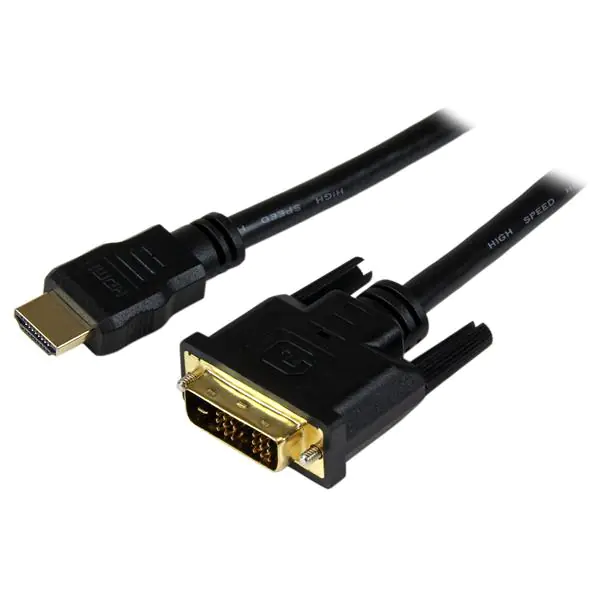 StarTech 1,5m HDMI auf DVI-D Kabel - St/St - HDMI Stecker / DVI Stecker Adapterkabel - Adapterkabel - DVI-D männlich zu HDMI männlich - 1.5 m - abgeschirmt - Schwarz