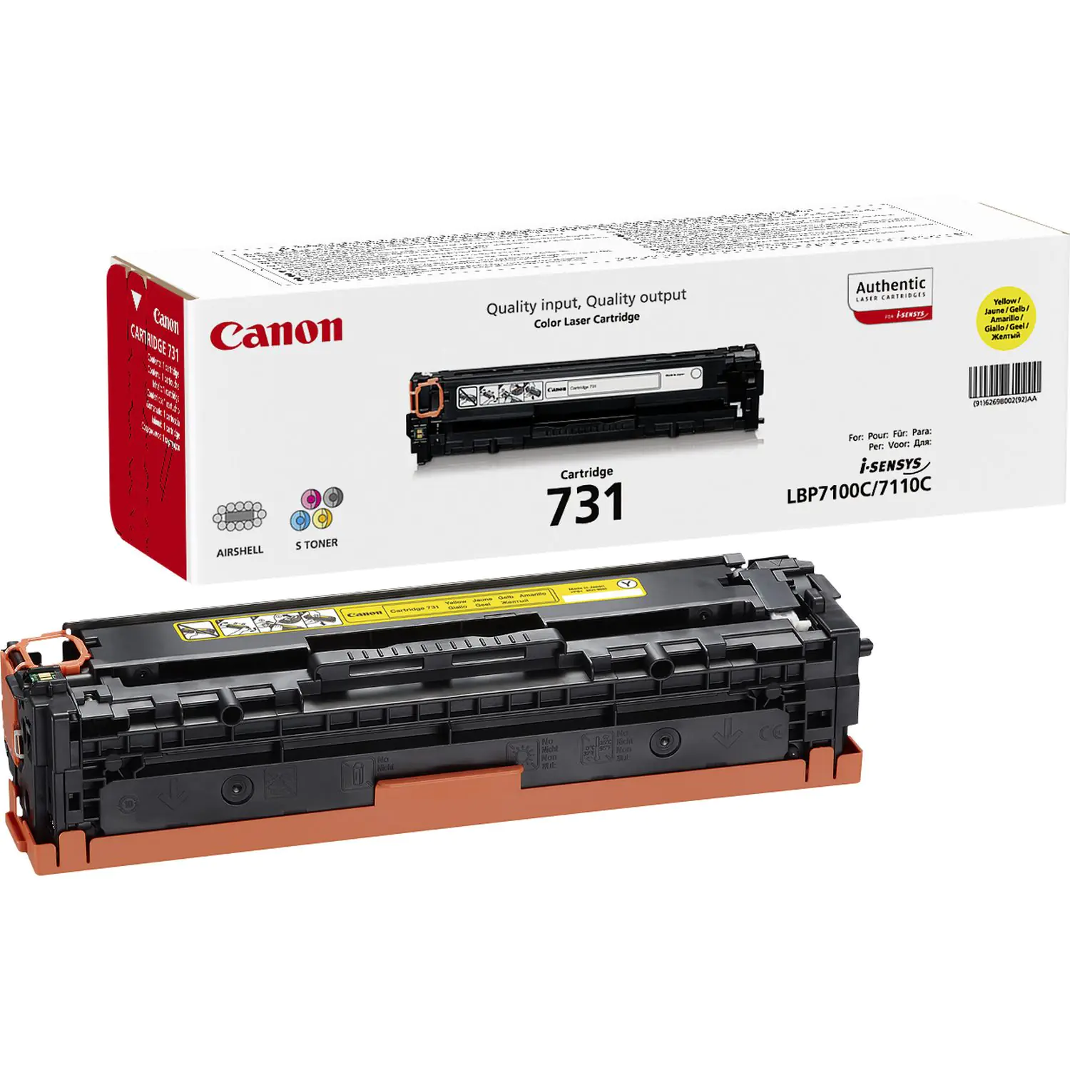 Canon 731 Y - Gelb - original - Tonerpatrone - für i-SENSYS MF623Cn, MF628Cw