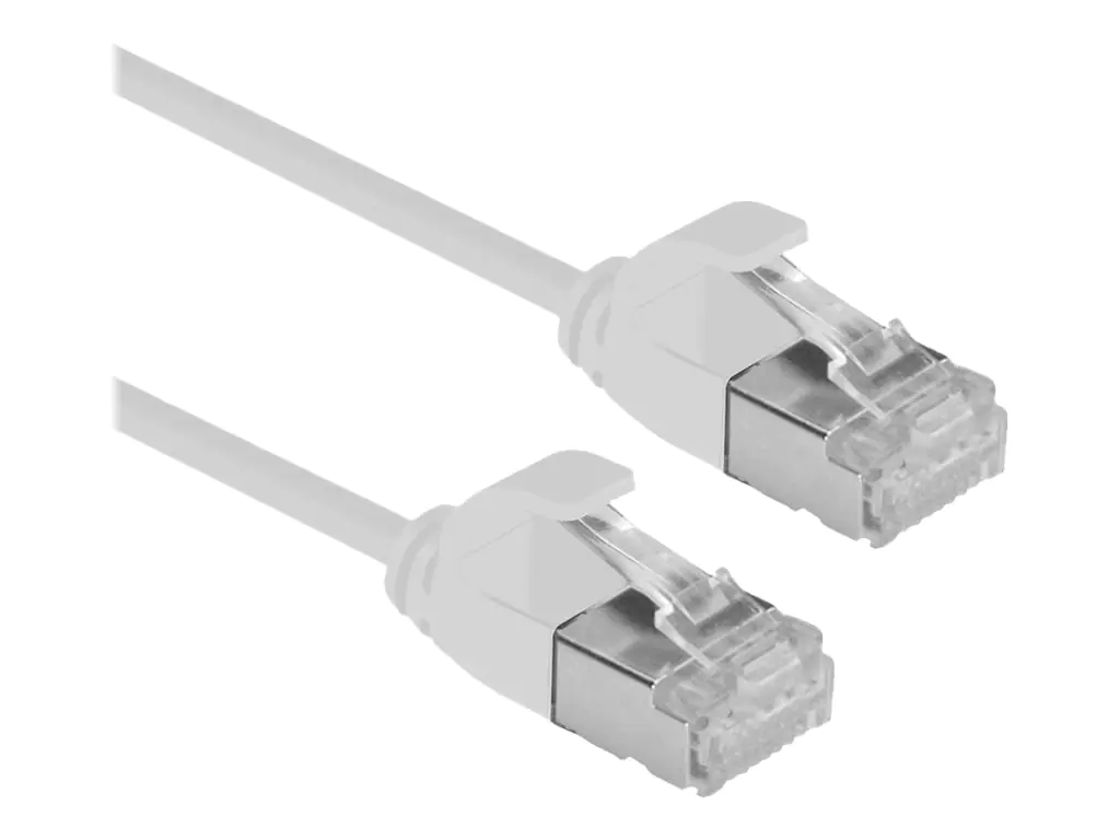 Roline Green - Patch-Kabel - RJ-45 (M) zu RJ-45 (M) - 30 cm - U/FTP - CAT 6a - halogenfrei, geformt, ohne Haken, verseilt - Grau