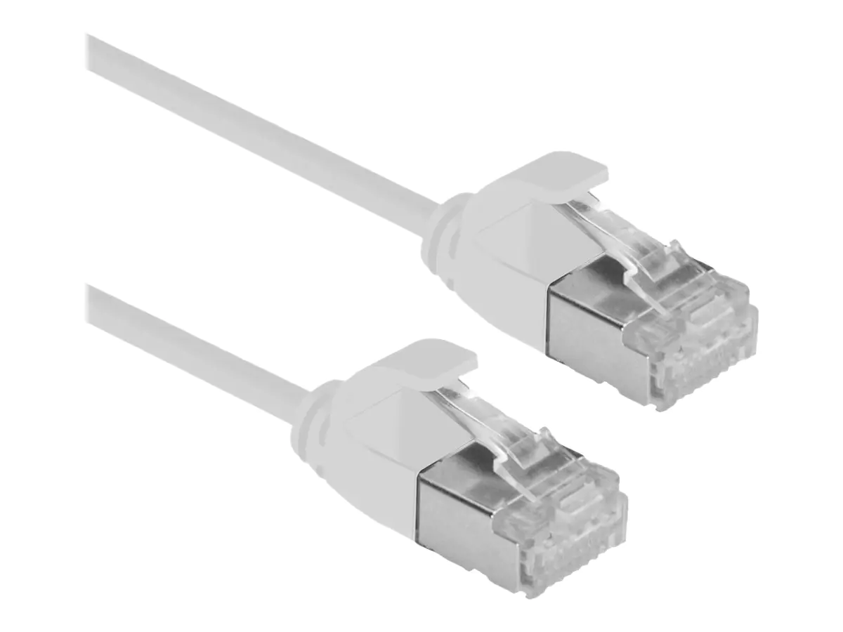 Roline Green - Patch-Kabel - RJ-45 (M) zu RJ-45 (M) - 2 m - U/FTP - CAT 6a - halogenfrei, geformt, ohne Haken, verseilt - Grau