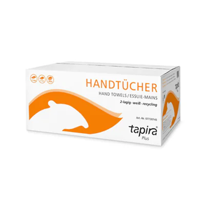 tapira Papierhandtücher Plus 24 x 21 cm (B x L) Zellstoff weiß 3.990 Bl./Pack.