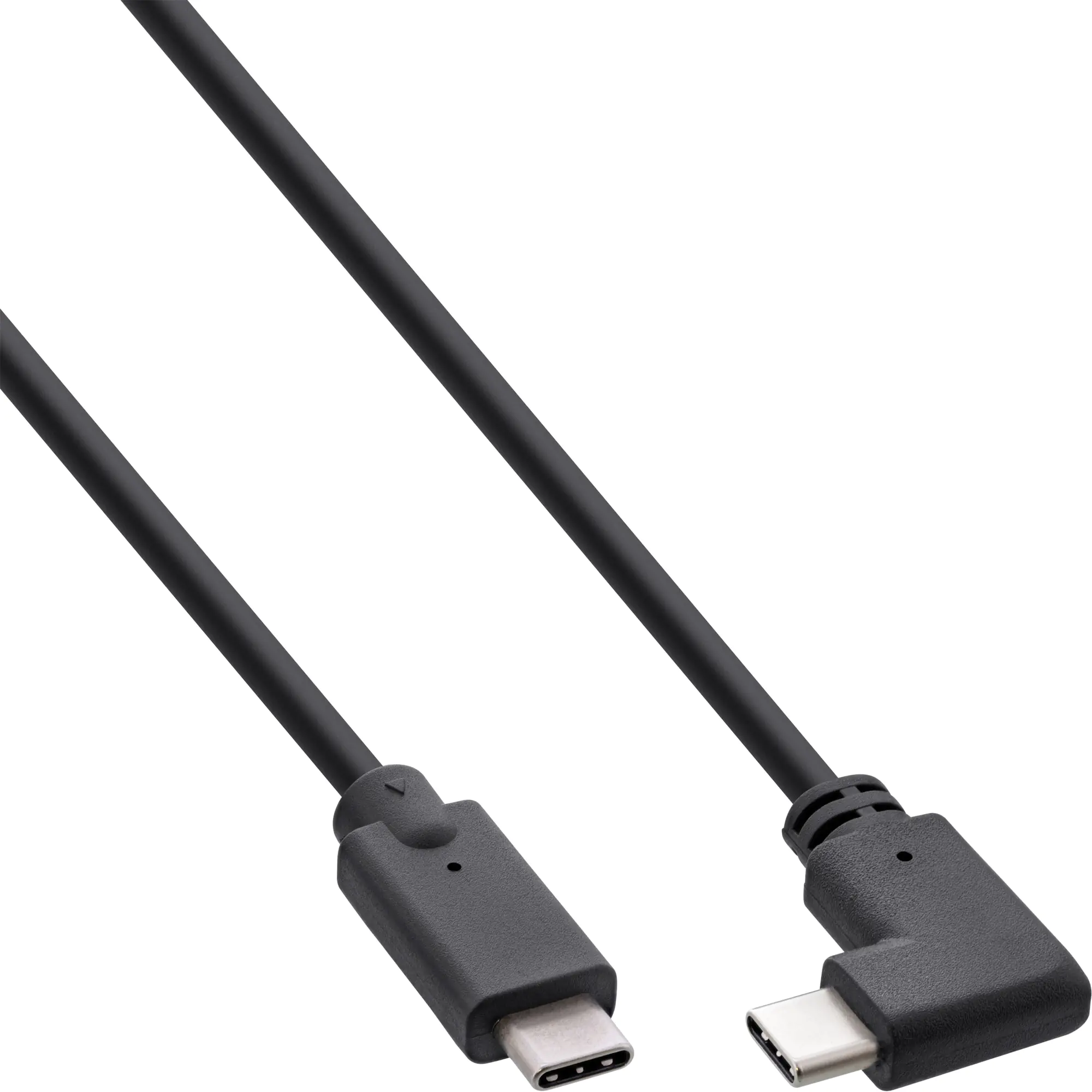 InLine USB 3.2 Gen.2 Kabel Typ-C Stecker/Stecker gewinkelt schwarz 0 - Kabel - Digital/Daten