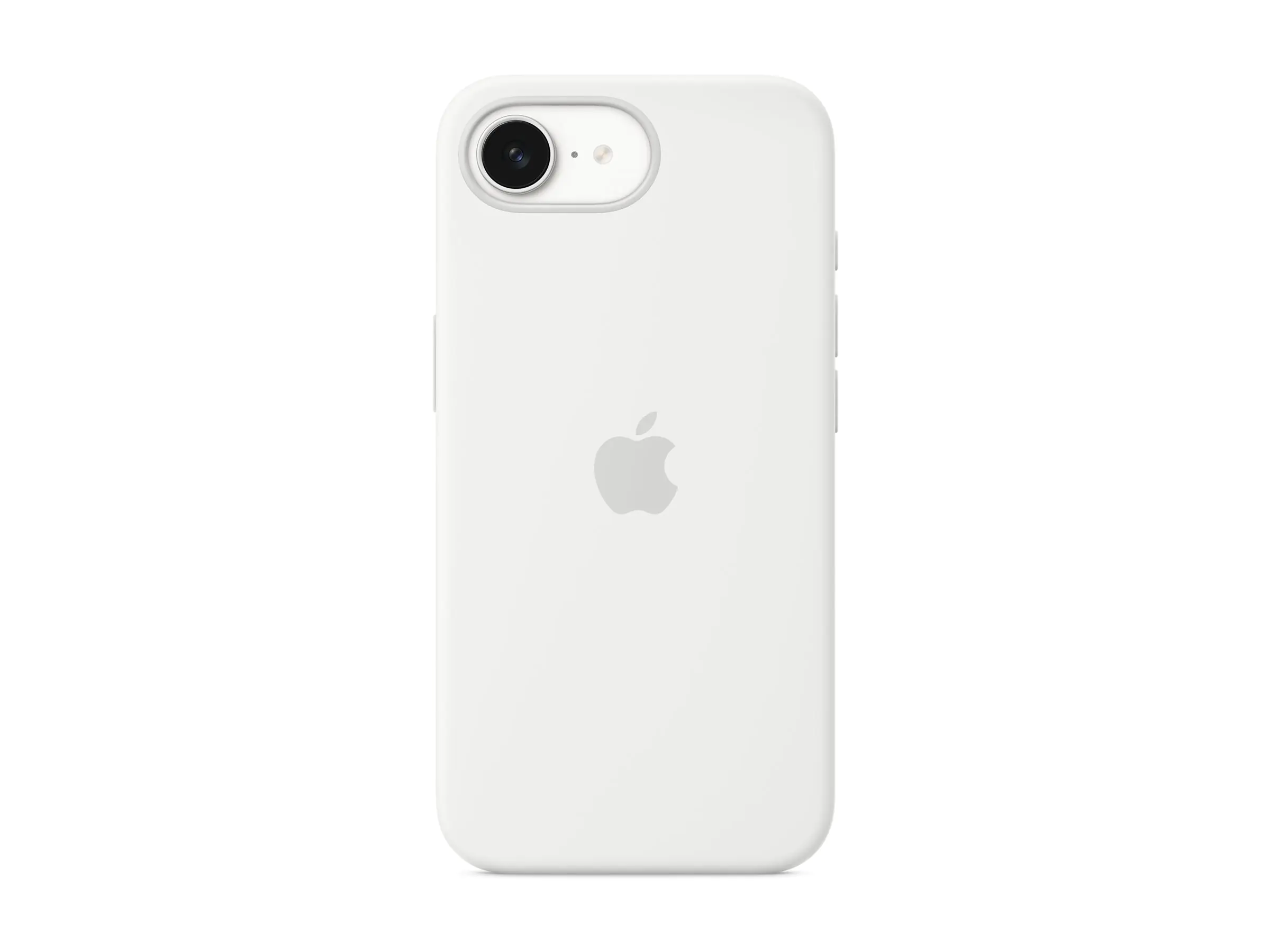 Apple - Hintere Abdeckung für Mobiltelefon - Silikon - weiß - für iPhone 16e