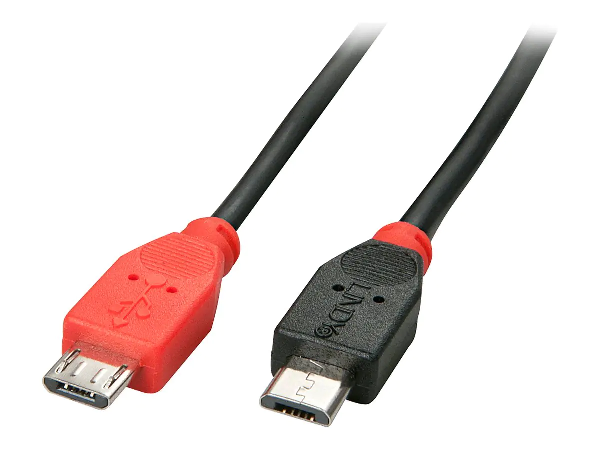 Lindy - USB-Kabel - Micro-USB Typ B (M) zu Micro-USB Typ B (M) - USB 2.0 - 50 cm - Schwarz