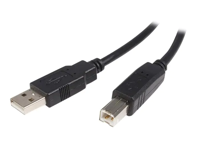 StarTech 1m HighSpeed USB 2.0 A auf B Kabel - St/St - USB-Kabel - USB (M) zu USB Typ B (M) - USB 2.0 - 1 m - Schwarz