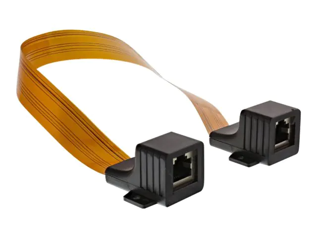 InLine Slim - Patch-Verlängerungskabel - RJ-45 (W) zu RJ-45 (W) - 0.3 m - ungeschirmt