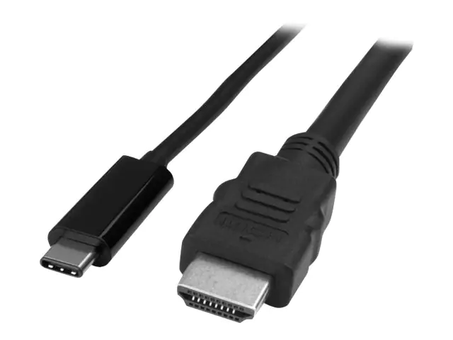 StarTech USB-C auf HDMI Adapterkabel - 2m - Thunderbolt 3 kompatibel - USB Type-C zu HDMI Konverter Kabel- 4K 30Hz - Externer Videoadapter - USB-C - HDMI - für P/N: TB33A1C