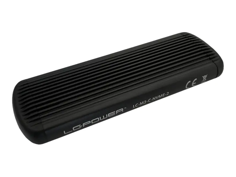 LC Power LC-M2-C-NVME-2 - Speichergehäuse - M.2 - M.2 NVMe Card - USB 3.2 (Gen 2x1) - Schwarz