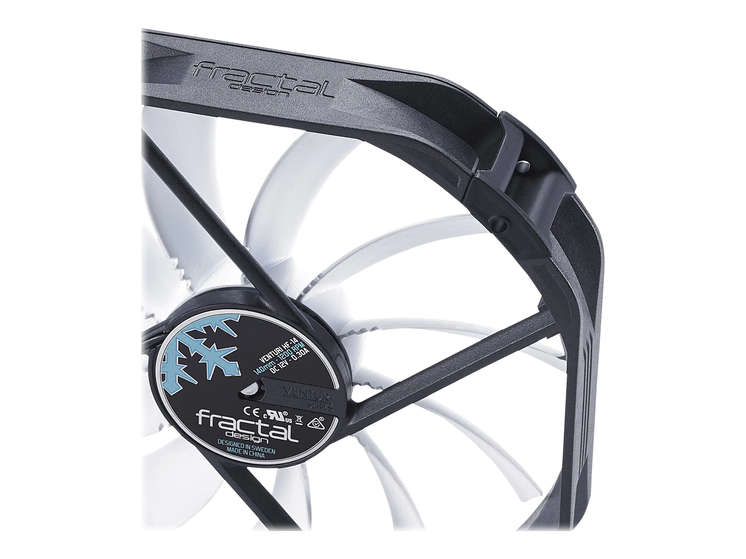 Fractal Design Venturi Series HF-14 - Gehäuselüfter - 140 mm - Schwarz, weiß