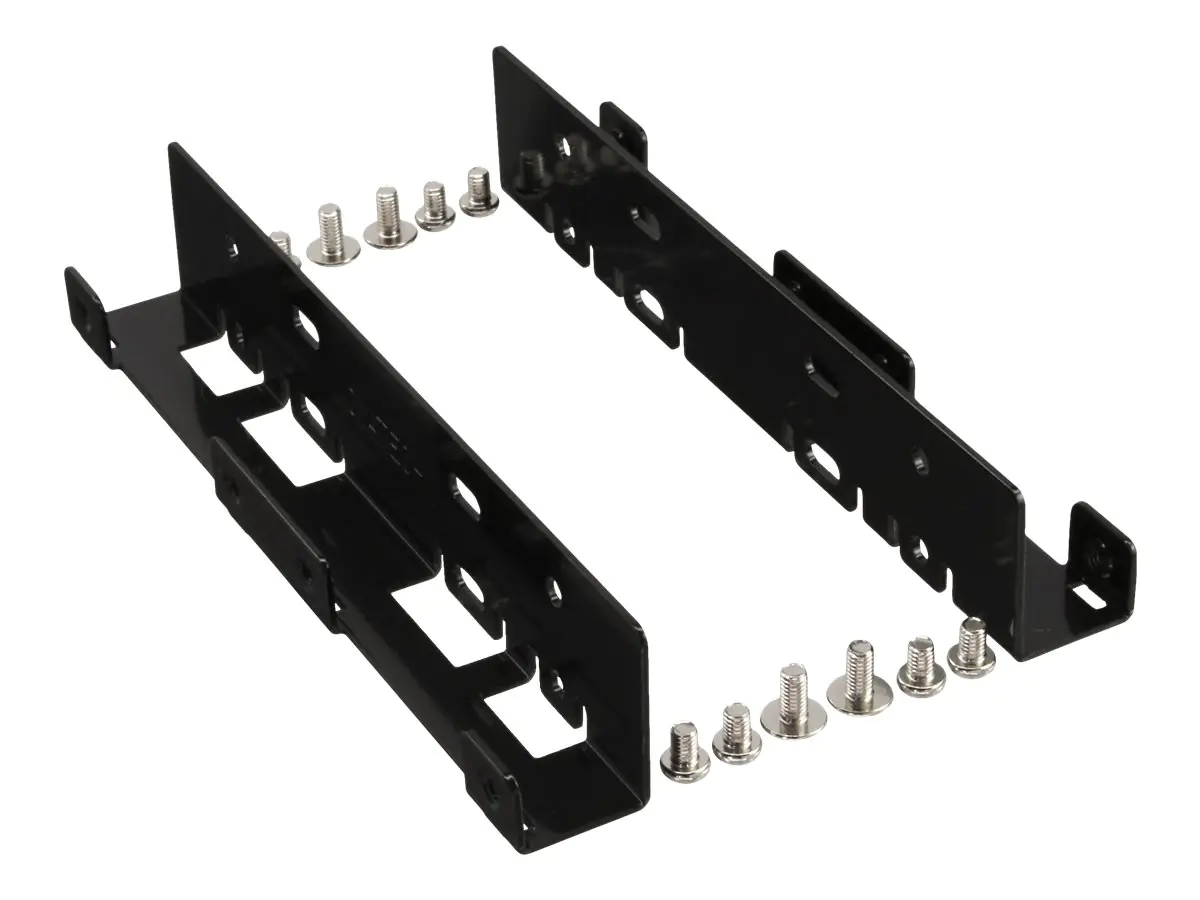InLine - Laufwerksschachtadapter - 3.5" to 2 x 2.5" (8,9 cm bis 2 x 6,4 cm) - Schwarz