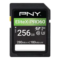 PNY EliteX-PRO60 - Flash-Speicherkarte - 256 GB - Video Class V60 / UHS-II U3 / Class10 - microSDXC UHS-II