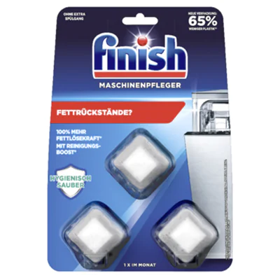 FINISH Spülmaschinenreiniger 3 x 17 g/Pack.