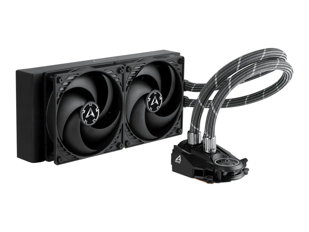 ARCTIC Liquid Freezer II 240 - Flüssigkühlsystem-CPU-Wärmetauscher mit integrierter Pumpe - (für: LGA1156, LGA1155, LGA1150, LGA1151, LGA2011-3 (Square ILM), AM4, LGA2066 (Square ILM) Socket, LGA1200, LGA1700) - Aluminium - 120 mm - Schwarz