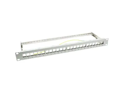 LogiLink Patch Panel - STP - RJ-45 X 24 - Hellgrau