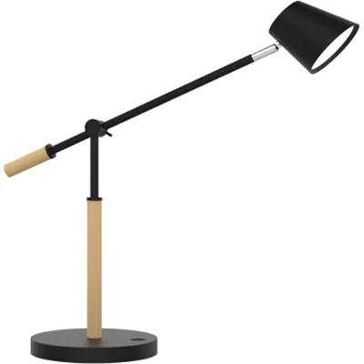 UNILUX Schreibtischleuchte Vicky 400153732 schwarz/Buche