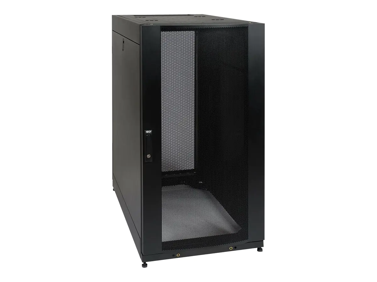 Tripp Eaton Tripp Lite Series 25U Rack Enclosure Server Cabinet Shock Pallet w/ Doors & Sides - Schrank Netzwerkschrank - Schwarz - 25U - 48.3 cm (19") SR25UBSP1