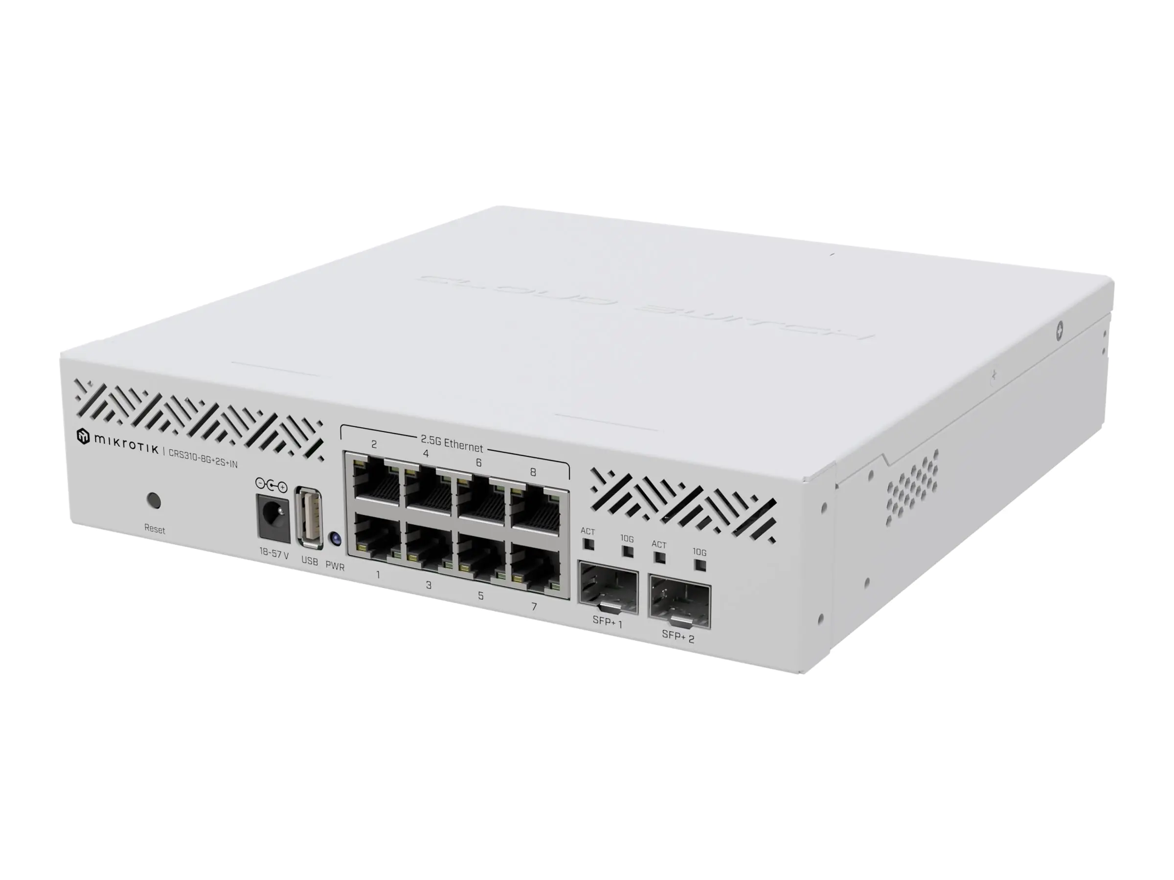 MikroTik CRS310-8G+2S+IN - Switch - L3 - 8 x 2.5GBase-T + 2 x 10 Gigabit SFP+