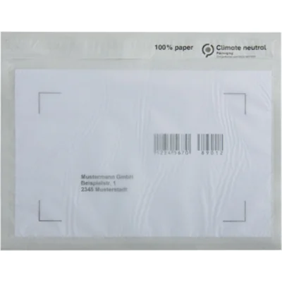 Dokumententasche DIN C6 175 x 135 mm (B x H) Pergamynpapier transparent 250 St./Pack.