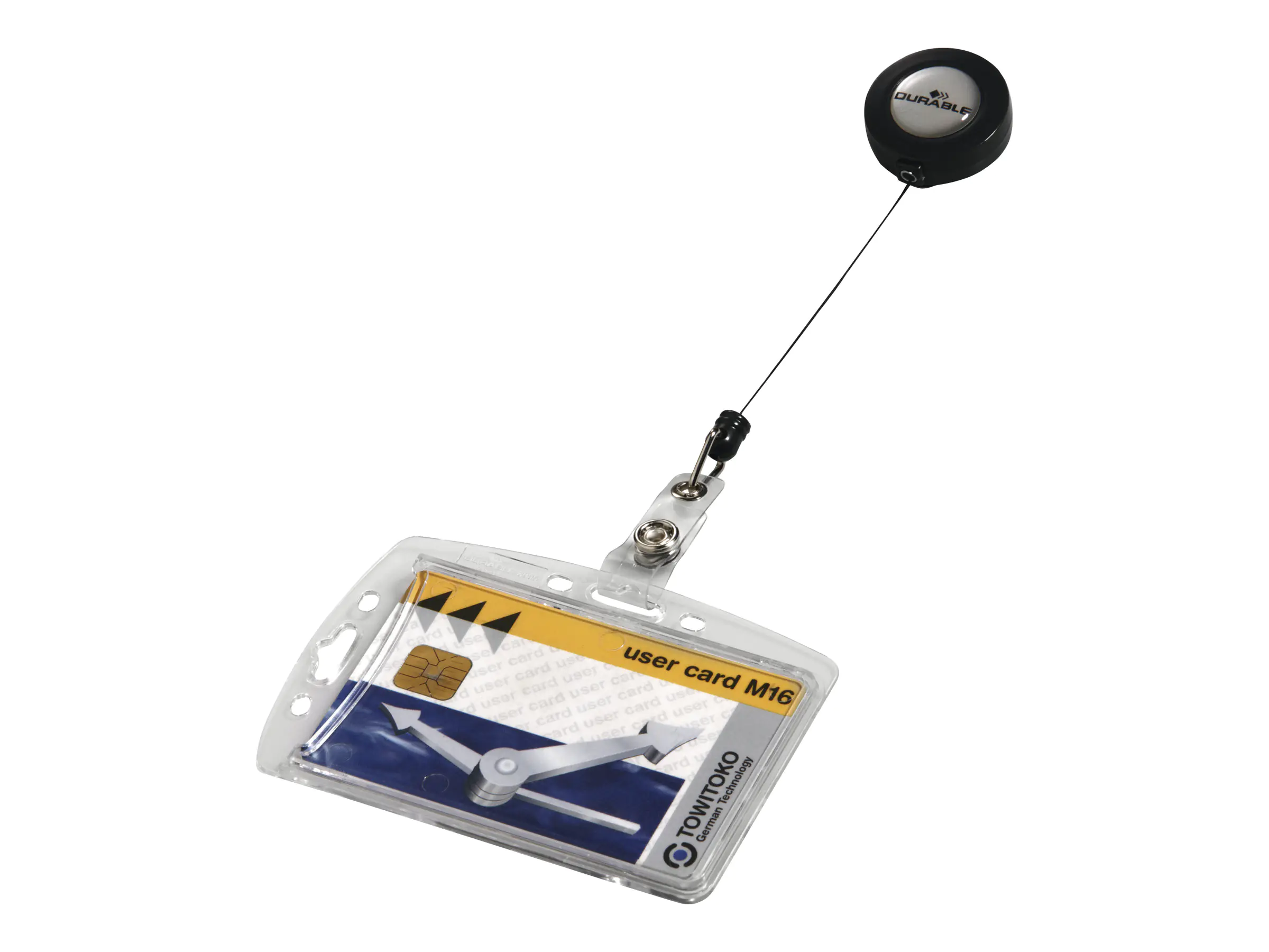 Durable Kartenhalter - für 54 x 85 mm - Clip - durchsichtig (Packung mit 10) 8012-19