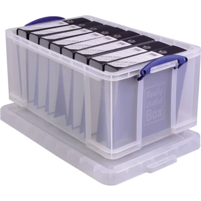 Really Useful Boxes 64L, Aufbewahrungsbox, Transparent, Rechteckig, Polypropylen (PP), Monochromatisch, 64 l 64CCB