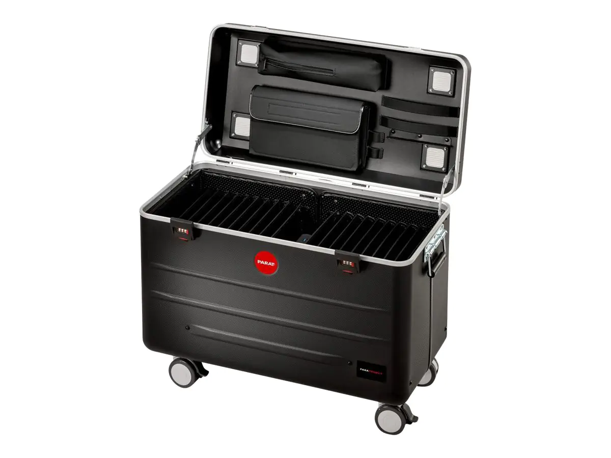 PARAT PARAPROJECT Case TC20 - Wagen (nur Laden) - für 20 Tablets - verriegelbar - Polymethylmethacrylat (PMMA), X-ABS Kunststoff - Schwarz - Bildschirmgröße: up to 32.8 cm (up to 12.9")