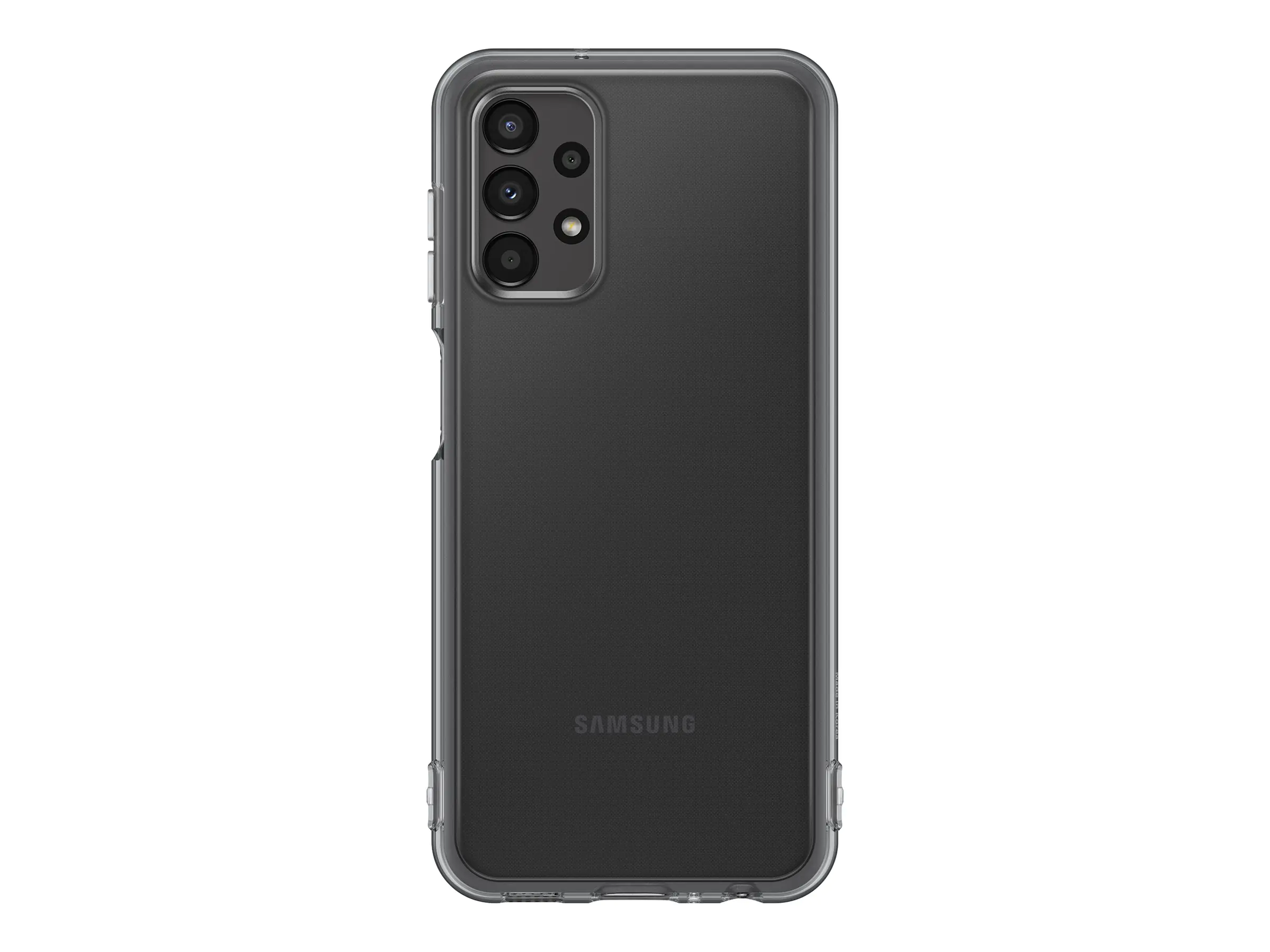 Samsung EF-QA135 - Hintere Abdeckung für Mobiltelefon - Thermoplastisches Polyurethan (TPU) - Schwarz - für Galaxy A13