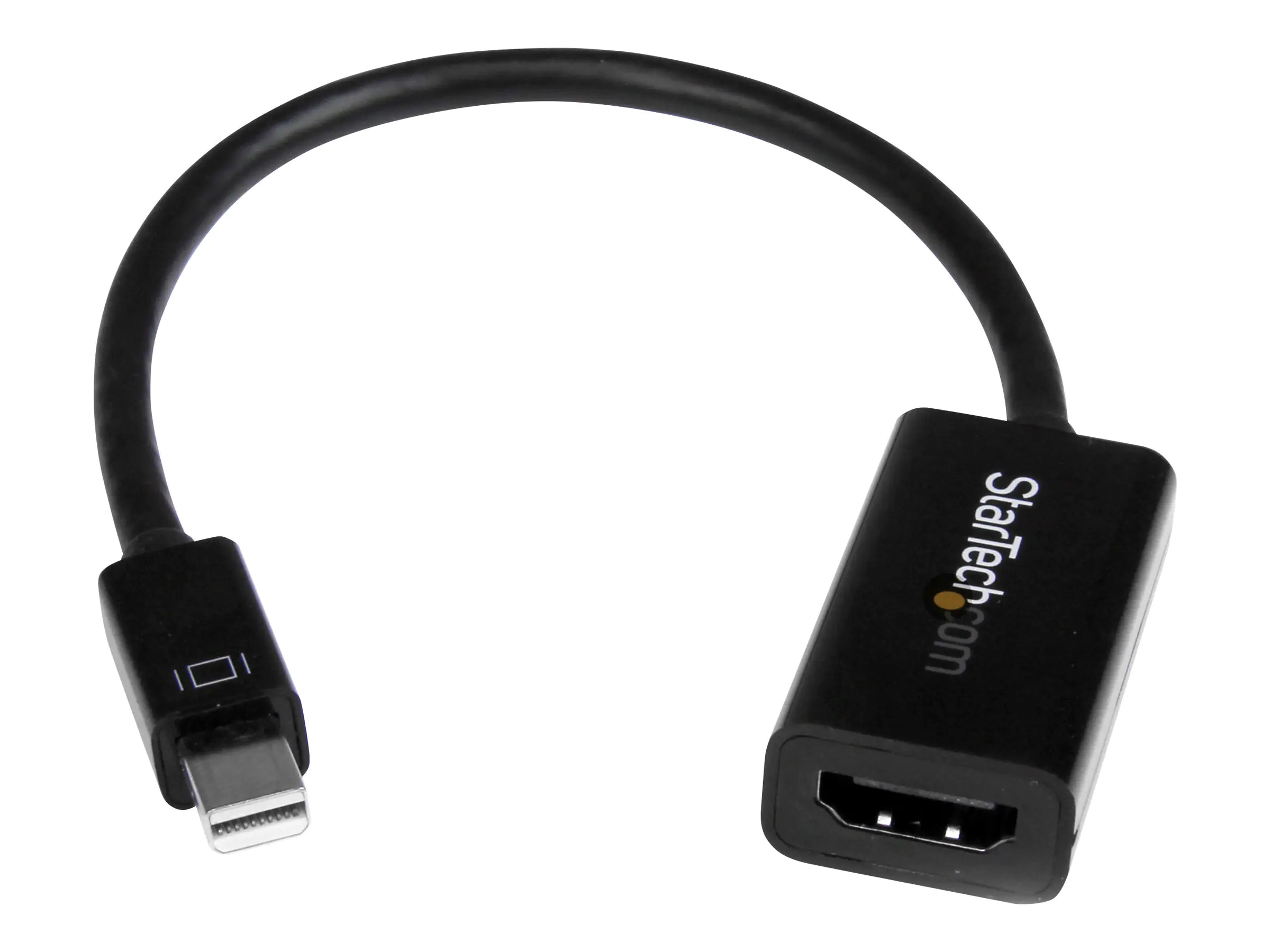 StarTech Mini DisplayPort auf HDMI 4k @ 30Hz Adapter - DP 1.2 zu HDMI Audio Video Konverter für MacBook Pro / Air - Weiß - Videokonverter - DisplayPort - HDMI - Schwarz