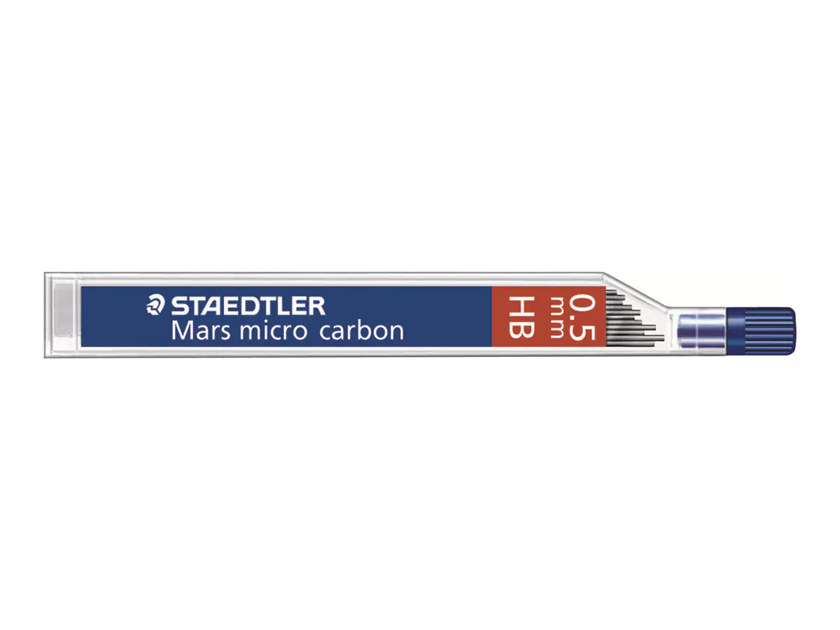 STAEDTLER Mars micro carbon - Bleistiftmine - HB - 0.5 mm (Packung mit 12) 250 05-HB