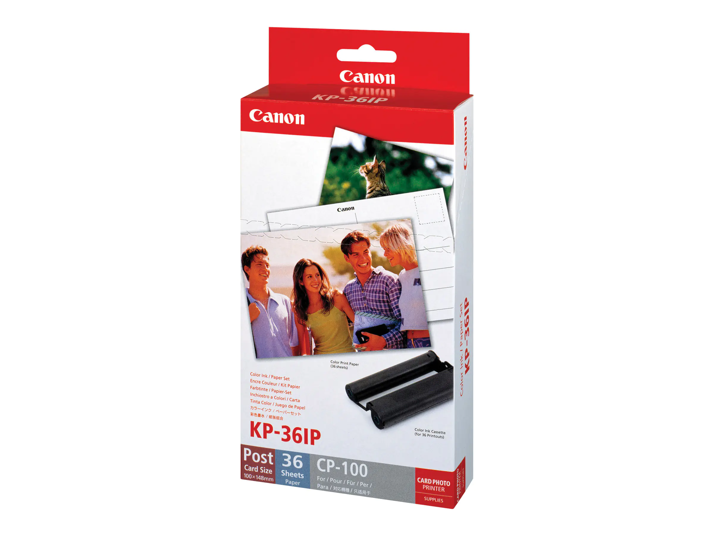 Canon KP-36IP - Druckpatrone / Papiersatz - für Canon SELPHY CP1000, CP1200, CP1300, CP1500, CP530, CP790, CP800, CP820, CP900, CP910