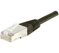 Dexlan - Patch-Kabel - RJ-45 (M) zu RJ-45 (M) - 25 m - FTP - CAT 6a - geformt - Schwarz