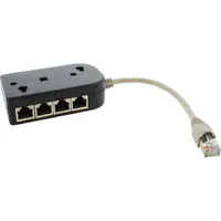 InLine ISDN Verteiler - 8x RJ45 Buchse - 15cm Kabel - mit Endwiderständen
