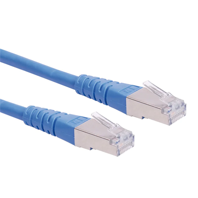 Roline - Patch-Kabel - RJ-45 (M) zu RJ-45 (M) - 0.5 m - SFTP - CAT 6 - Blau