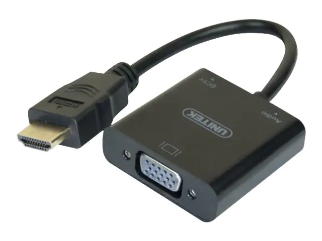 exertis Connect - Videoadapter - HDMI männlich zu HD-15 (VGA) weiblich - 15 cm - 1080p-Unterstützung