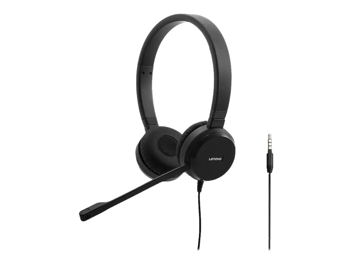 Lenovo Pro Wired Stereo VOIP Headset - On-Ear kabelgebunden - Schwarz - 4XD0S92991