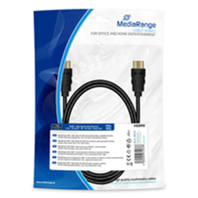 MEDIARANGE MRCS195 - 1 m - HDMI Typ A (Standard) - HDMI Typ A (Standard) - 3D - 18 Gbit/s - Schwarz