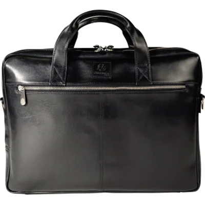 Exacompta Notebooktasche Exactive® Außenmaße: 41 x 30 x 9,5 cm (B x H x T) Rindsleder schwarz