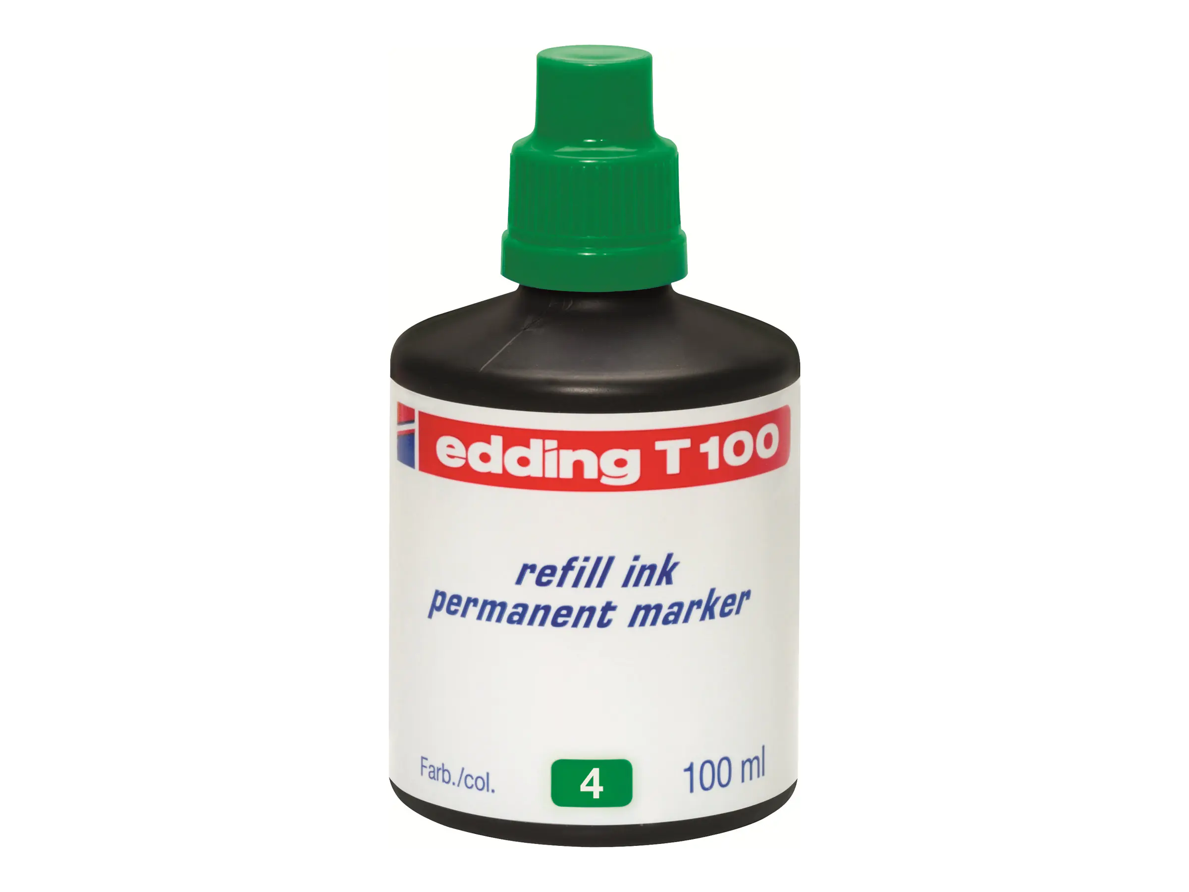 edding Nachfüllflasche 4-T100004 für Permanentmarker 100ml grün
