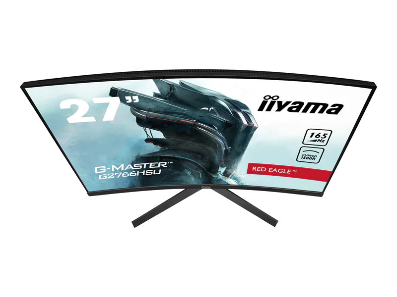 iiyama G-MASTER Red Eagle G2766HSU-B1 - LED-Monitor - gebogen - 68.5 cm (27") - 1920 x 1080 Full HD (1080p) @ 165 Hz - VA - 250 cd/m² - 3000:1 - 1 ms - 2xHDMI, DisplayPort - Lautsprecher - mattschwarz