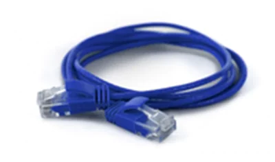 WANTEC 7244 - 1,5 m - Cat6a - U/UTP (UTP) - RJ-45 - RJ-45 - Blau
