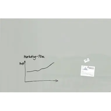 SIGEL Magnetboard Artverum GL231 1800x1200x18mm Glas grau