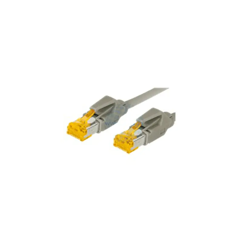 exertis Connect - Patch-Kabel - RJ-45 (M) zu RJ-45 (M) - 15 m - SFTP - CAT 6a - halogenfrei - Grau
