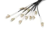 DIGITUS - Kabelpeitsche - LC/UPC Multi-Modus (S) zu LC/UPC Multi-Modus (S) - 100 m - Glasfaser - 50/125 Mikrometer - OM4 - halogenfrei, innen/außen - Schwarz