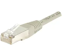 exertis Connect - Patch-Kabel - RJ-45 (M) zu RJ-45 (M) - 1 m - Foiled Unshielded Twisted Pair (F/UTP) - CAT 6e - IEEE 802.3bz - geformt - Grau