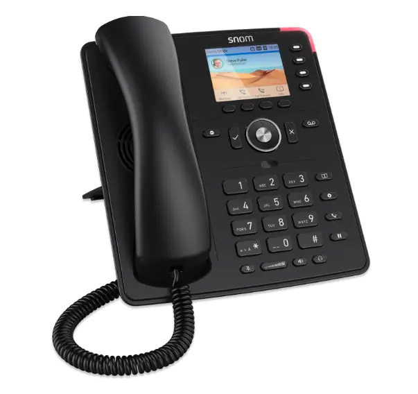 Snom D713 VOIP Telefon SIP Gigabit Schwarz - VoIP-Telefon - Voice-Over-IP