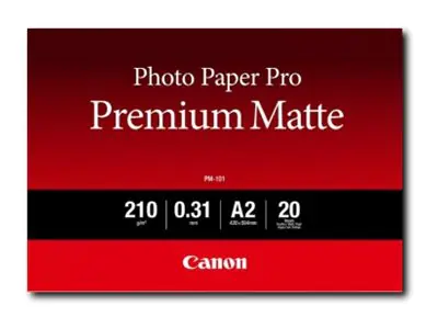 Canon Pro Premium PM-101 - Glatt matt - 310 Mikron - warmer weißer Ton - A2 (420 x 594 mm) 8657B017