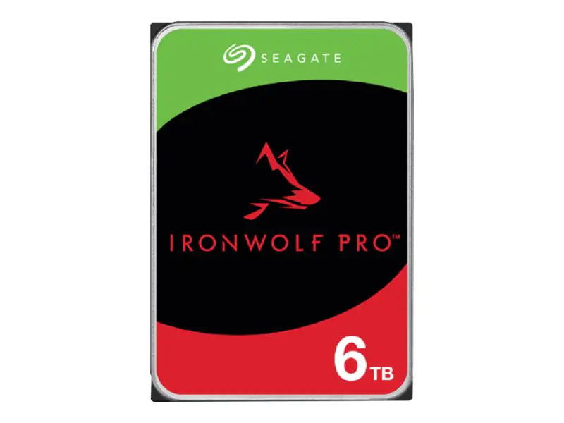 Seagate IronWolf Pro ST6000NT001 - Festplatte - 6 TB - intern - 3.5" (8.9 cm) - SATA 6Gb/s - 7200 rpm - Puffer: 256 MB - mit 3 Jahre Seagate Rescue Datenwiederherstellung