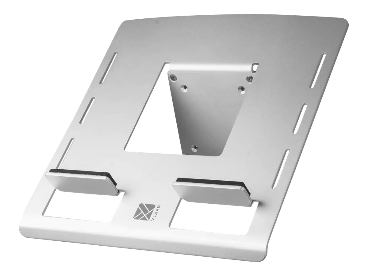 R-Go Morelia - Montagekomponente (Halter) für Notebook / Tablet - Aluminium - mattsilber - Bildschirmgröße: bis zu 68,6 cm (bis zu 27 Zoll) - Armmontage